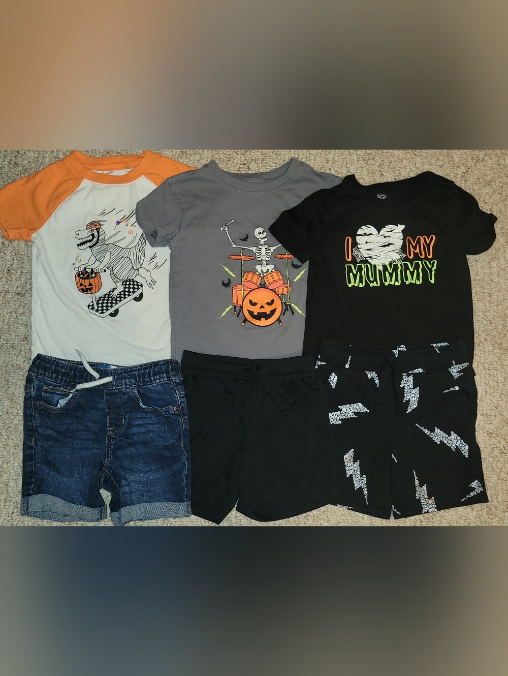 Toddler Boy 3T Halloween Clothing Lot | Wonder Nation, Old Navy, 6 Pieces
